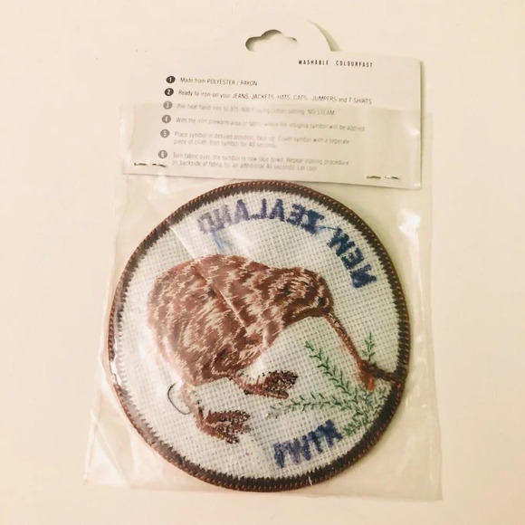 Vtg New  Zealand Kiwi Patch Embroidered Badge Iron On - Picture 4 of 10